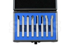 Shars 1/4″ Shank 8 PCS Solid HSS Turning Grooving Threading Tool Bit Set New ^{