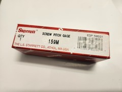 Starrett 159M SCREW PITCH GAGE 0.5-11.5mm 28 Leaves