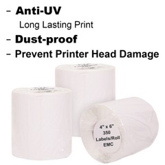 350 Labels/Roll 4″ x 6″ Thermal Shipping Labels Self Adhesive Blank Label Paper