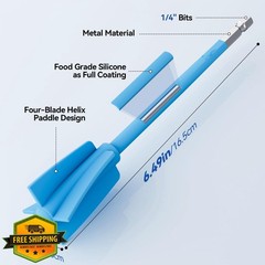 Suzzam Silicone Resin Mixer Paddles 4-Piece Epoxy