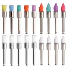 Dental Polishing Prophy Prophylaxis Brush Nylon RA Latch Type Bristle Flat/Taper