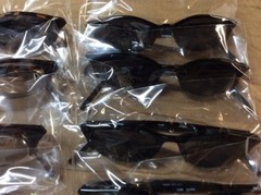 NEW ASSORTED BOX OF SUNGLASSES SUN GLASSES SET OF 12 GLASS COLORED SMALL LENS