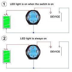 12mm Latching Push Button Switch Metal Shell Black 12V 24V 4 Pin 1NO Waterproof