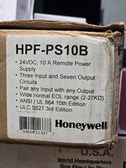 Honeywell HPF-PS10B 10.0 A, 120 VAC Remote Charger Power Supply Black