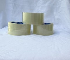 Clear Carton Sealing/Packaging Tape 2″ x 55 yds, Pre-Printed Text, 3 Rolls
