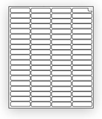 EcoSwift Shipping Labels 1.75 x 0.5 Inches Self Adhesive Address Return