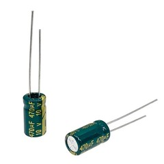 20PCS 10V 470UF Capacitor 6x12mm(0.24×0.47in) High Frequency Aluminum Electro…