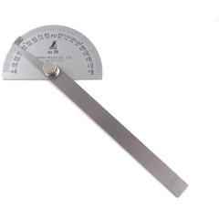 Japanese Stainless Steel Protractor 0-180 Degrees