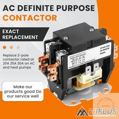 2 Pole Air Conditioner Contactor 40 Amp 220V Coil,AC Definite Purpose Contactor