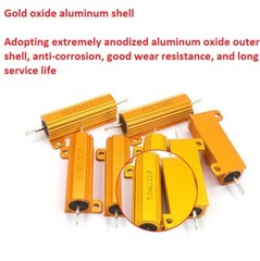 50W RX24 Aluminium Wire wound Power Resistors 5% J 0.01Ω 1Ω 2Ω 3Ω to 300KΩ/Ohm