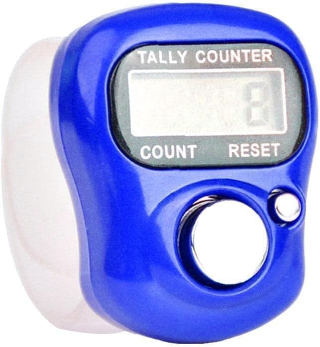 1Pc Blue 5 Digit LED Digital Row Counter, Display Counter Clicker, Handheld N…