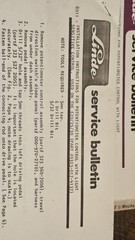 Vintage 1973 Linde E20 E25 E30 Electric Forklift Shop Manual Parts Book