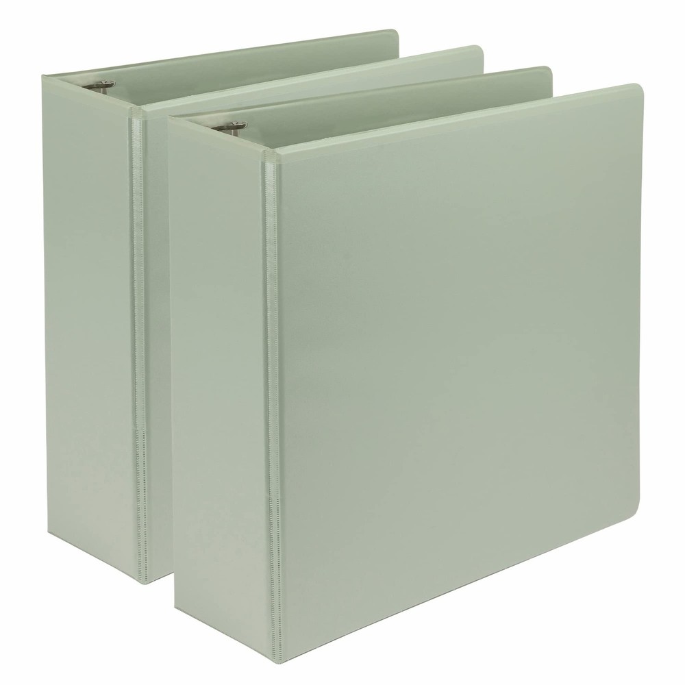 Samsill Plant-Based 3 Inch Durable D-Ring, View Binder, 3-Inch, Sage Green