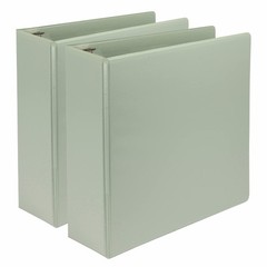 Samsill Plant-Based 3 Inch Durable D-Ring, View Binder, 3-Inch, Sage Green
