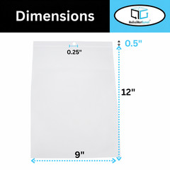 Clear Reclosable Bags 9″x12″ 4 Mil Plastic Polybags with Hang Hole 4000 Pieces