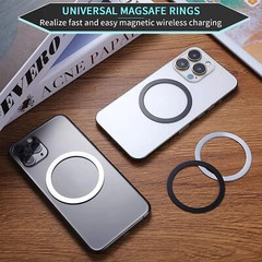 Universal Magnetic Stick on Ring For Magsafe Wireless Charger iPhone 14 13 12