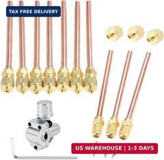 1PC BPV-31 Bullet Piercing Valve with 10 PCS Access Service Valves | 1/4″ SAE x