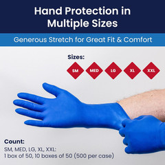 Adenna HERO Disposable Latex Gloves – 14 Mil, Nfpa-Approved Heavy Duty Glove wit