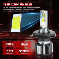 6000K LED Headlight bulbs for KIOTI CK20 CK25 CK27 CK30 DK35 DK40 DK45 DK50 DK65