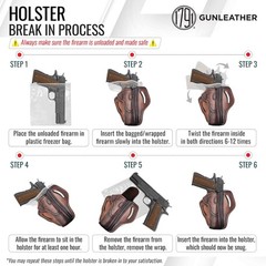 1791 Gunleather 1911 Holster, Right Hand OWB Leather Gun Holster for Belts fi…
