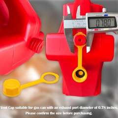 Durable 2-Piece Yellow Gas Can Vent Caps – Effortless Replacement Solution