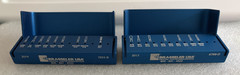 Set of 8 Bur Blocks: 6 Brasseler, 1 Komet, 1 Henry Schein Bur Blocks