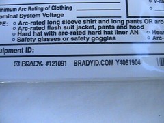 1 NEW BRADY 5X7 ARC FLASH WARNING LABELS LEVEL 3 B7569 Y4061904 PACK OF 5 LABELS
