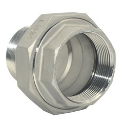1/2″-2″ NPT Female to Male Malleable Straight Union Coupling Pipe Adapter SS 304