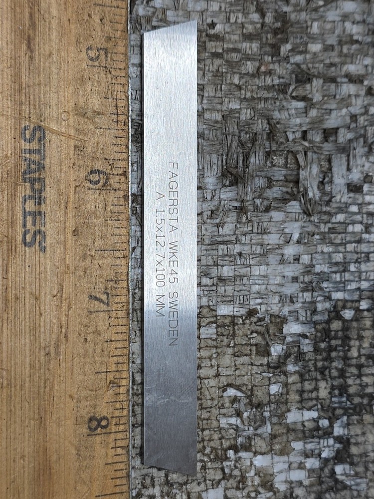 Fagersta WKE45 Sweden 1.5 x 12.7 x 100MM OAL Cobalt Rect Seco Tool bits NEW