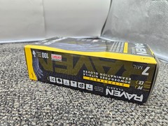 (QTY 200) SAS Raven 66518 Black Nitrile Gloves Powder Free 7mil Large
