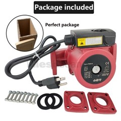 1/6HP 3 Speed Circulating Pump Use w/Outdoor Furnaces,Hot water heat,Solar,115V