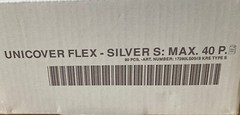 UniCover Thermal Flex Covers in Silver, NIB, S Max 40 pages – 136 total pieces