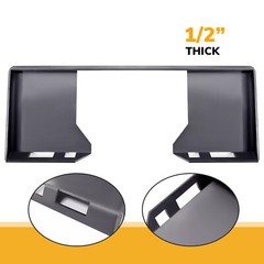 1/2″ Hollow Mount Plate For Bobcat & Kubota Skid Steer Loader Attachment Adapter