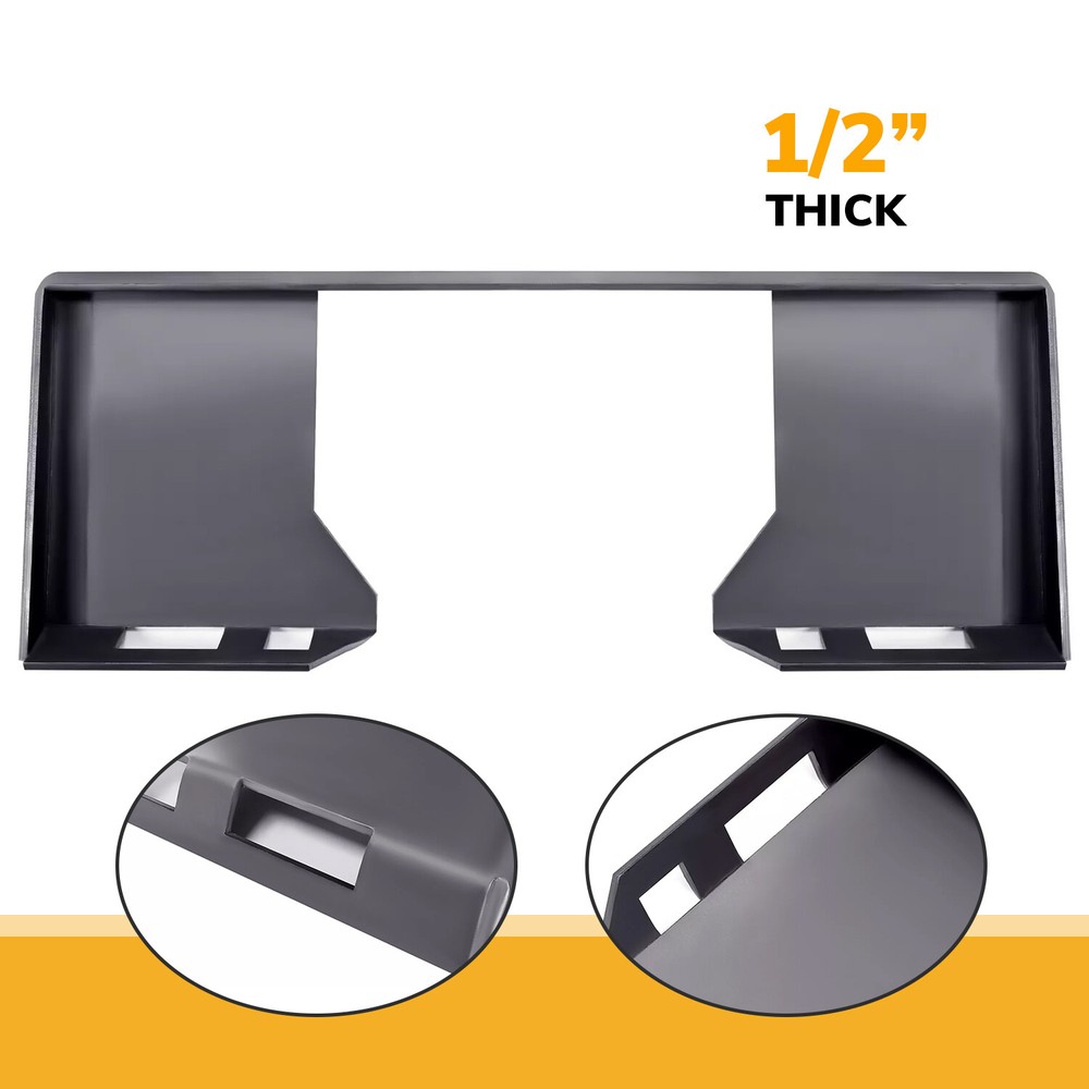 1/2″ Mount Plate Skid Steer Loader Attachment Adapter For Bobcat & Kubota Heavy