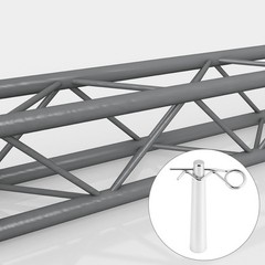 Conical Coupler Pins with R Clip for Stage Lights Truss 30 Sets Carbon Steel