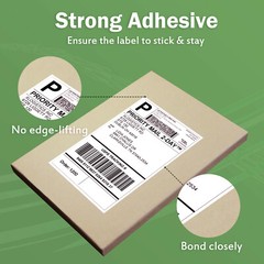 Premium 1100 Shipping Labels 8.5×5.5 Half Sheet Adhesive 2 Per Sheet 1000 Koala