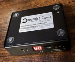 Technica Engineering 100/1000BASE-T1 Media Converter (Cables Not Included)