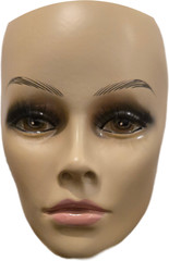 17″ Tall, Female Realistic Mannequin Head, Table Top Display, Hand painted (h23)