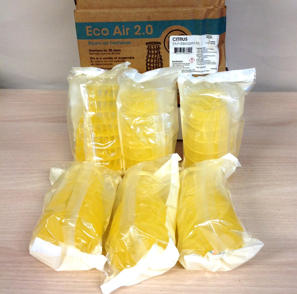 Fresh Products Eco Air 2.0 Room Air Freshener Refills Citrus Scent Box of 6 NEW