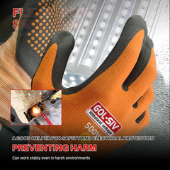 Electrical Insulated Gloves Touchscreen, 500V High Voltage Resistance