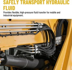 100FT 1/4″ Hydraulic Hose & 24 Fittings (JIC Female & NPTF Male & JIC Female 90°