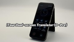iTour D-Pro AI Dual-Screen Translator, Detachable, Real-Time Voice Translator