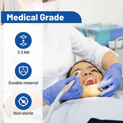 1200/CASE JMU Medical Nitrile Exam Gloves 3.5 Mil Latex & Powder Free, XS/S/M/L