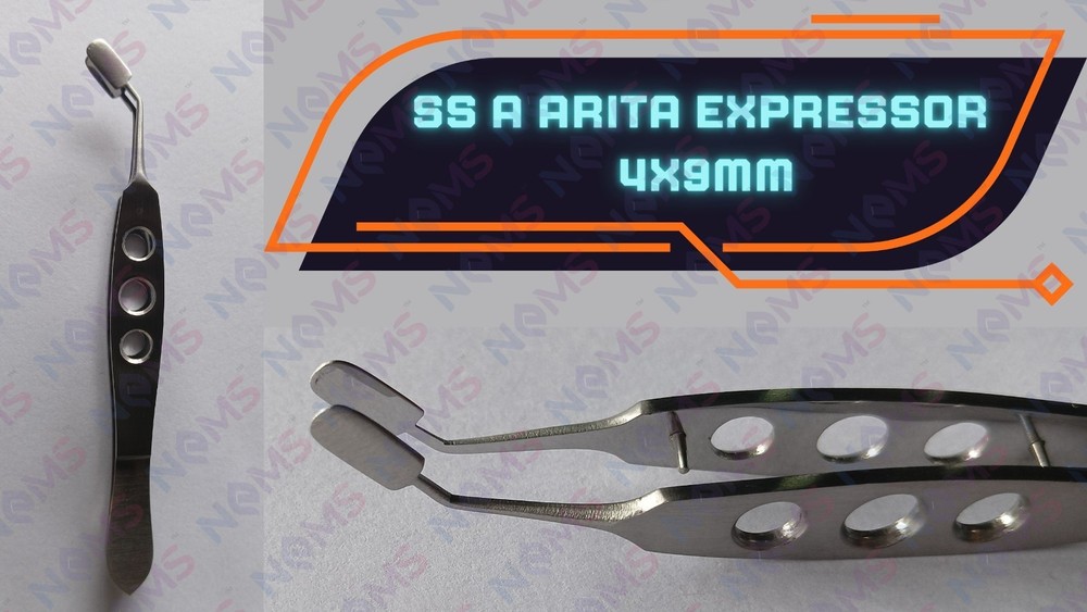 Meibomian Gland SS A ARITA EXPRESSOR Forceps 4X9 MM Tip Size Reusable Tools