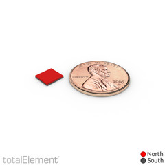 1/4 x 1/4 x 1/32 Inch Neodymium Rare Earth Block Magnets N52 (200 Pack)