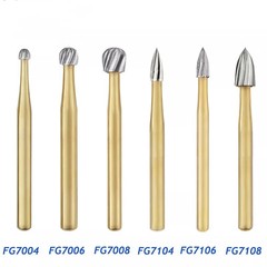 Dental Gold High Speed Tungsten Carbide Burs Trimming Finishing Friction Grip