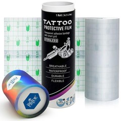 MED PRIDE Breathable Tattoo Protection Film, 10.2” X 2 Yards, Transparent