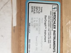 Weschler Instruments PH101 BarGraph Instrument 0-150vdc 120vac Scale 0 to 5250v