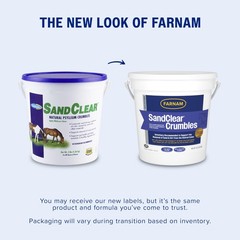 Farnam SandClear Psyllium Crumbles Supplement for Horses, 3 pounds, Brown