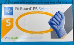 NEW Medline FitGuard ES select Nitrile Gloves 250 Count Per Box Small